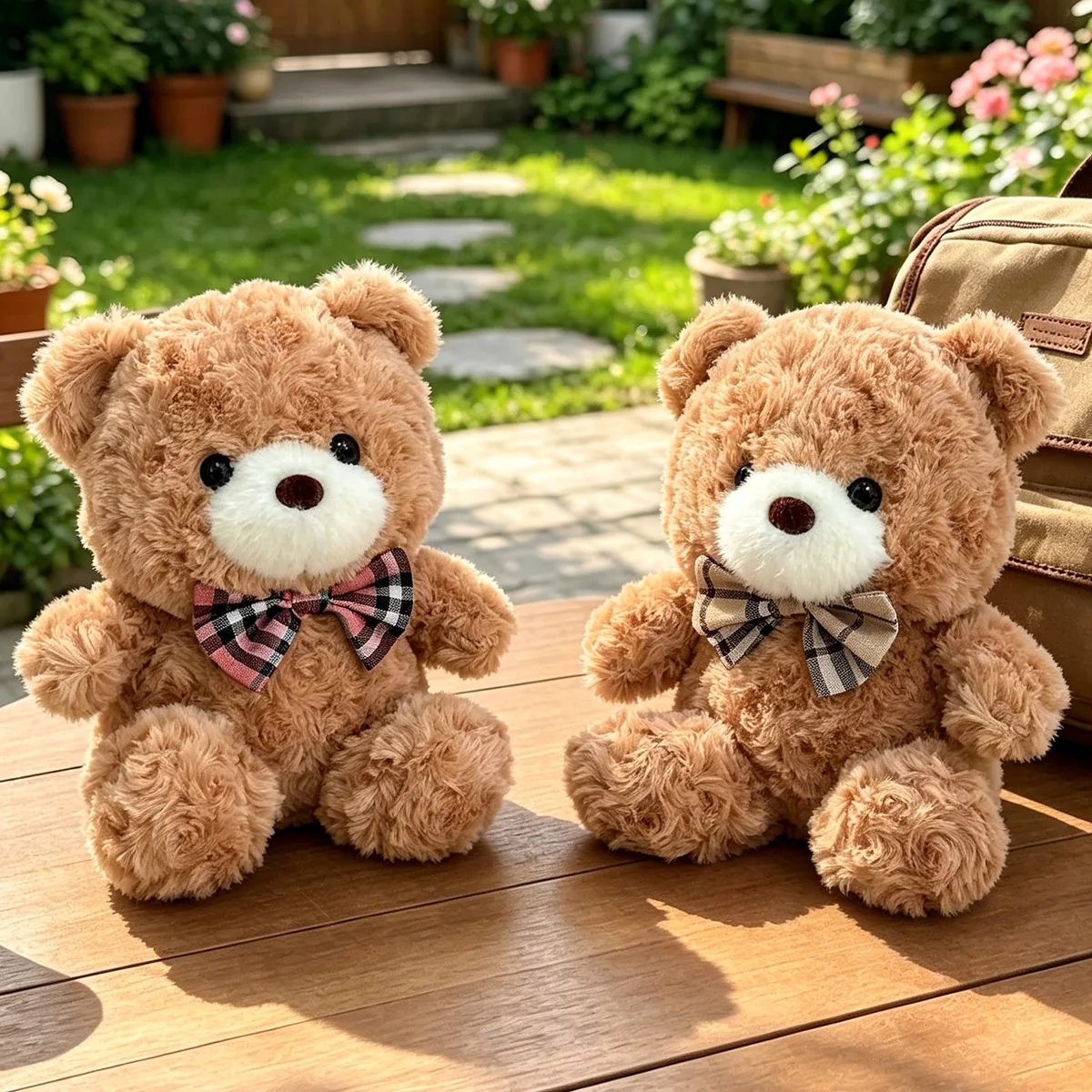 领结泡芙熊8寸精品抓机公仔，可作形象机点睛款提升满足感